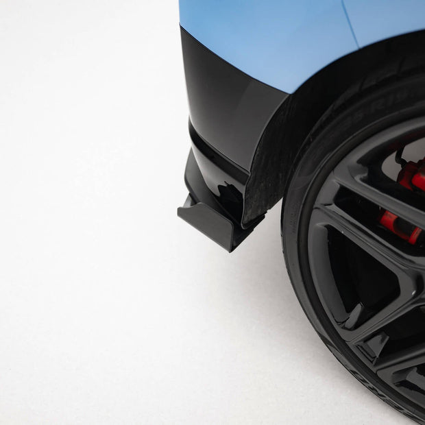 Street Pro Bakre Sidosplitters + Flaps för Hyundai Veloster N Mk2
