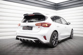 Street Pro Bakre Sidosplitters + Flaps för Ford Focus ST Mk4