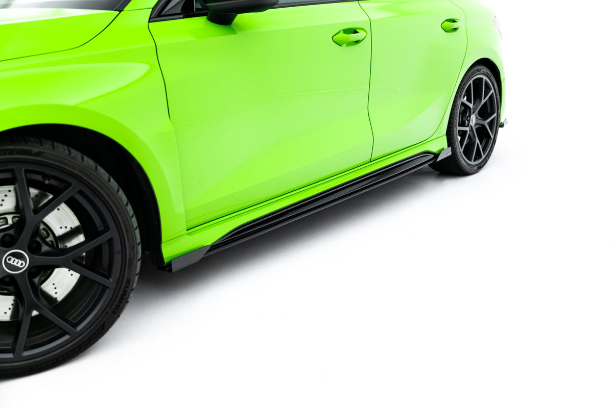 Street Pro Sidokjolar Diffusers + Flaps för Audi RS3 Sportback 8Y Facelift