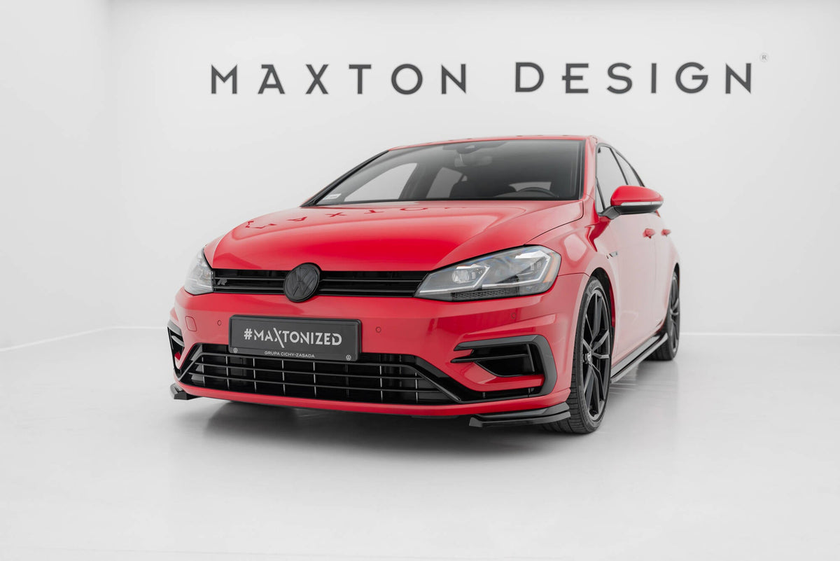 Front Side Splitters för Volkswagen Golf R / R-Line Mk7 Facelift