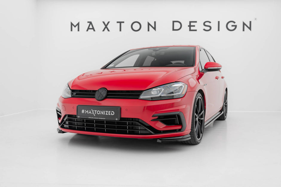 Front Side Splitters för Volkswagen Golf R / R-Line Mk7 Facelift