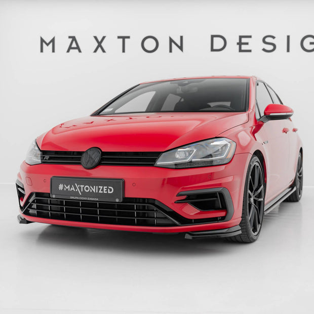 Front Side Splitters för Volkswagen Golf R / R-Line Mk7 Facelift