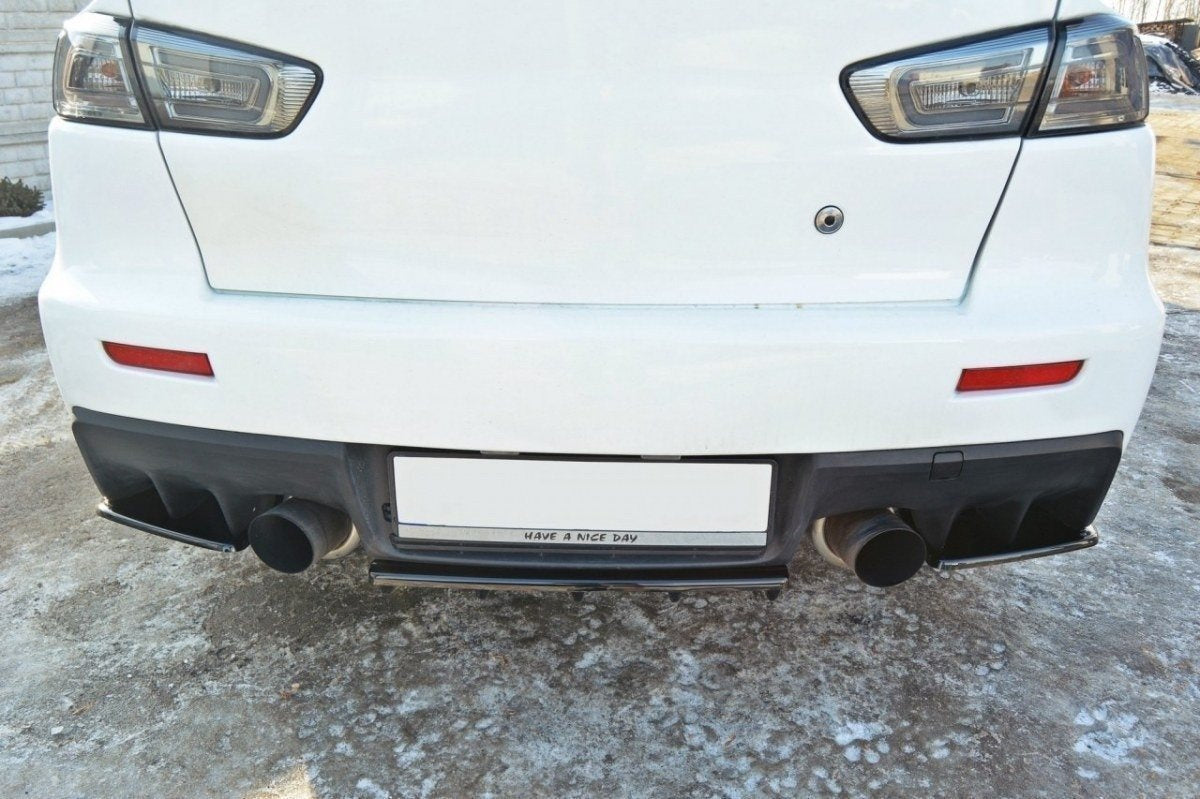 Bakre Splitter för Mitsubishi Lancer Evo X (with vertical bars)