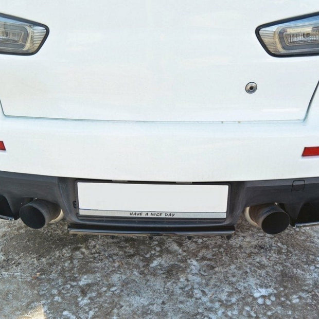 Bakre Splitter för Mitsubishi Lancer Evo X (with vertical bars)