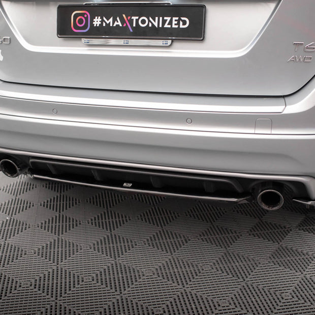 Bakre Splitter för Volvo XC60 R-Design Mk1 Facelift