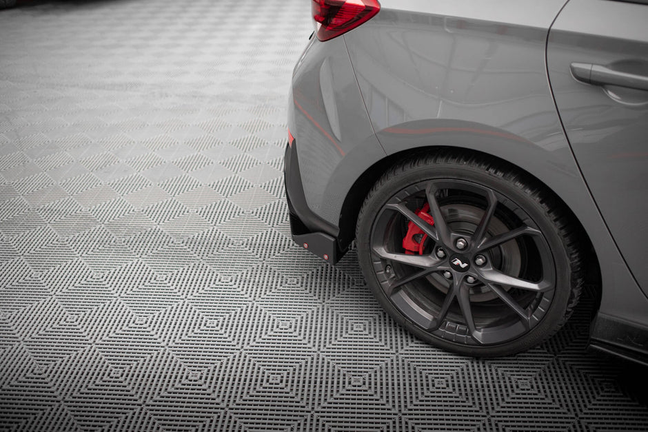 Bakre Sidosplitters V.4 + Flaps för Hyundai I30 N Hatchback Mk3 Facelift