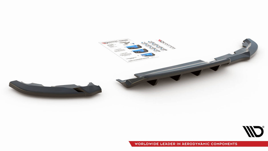 Bakre Splitter (With Vertical Bars) för Renault Clio Mk5