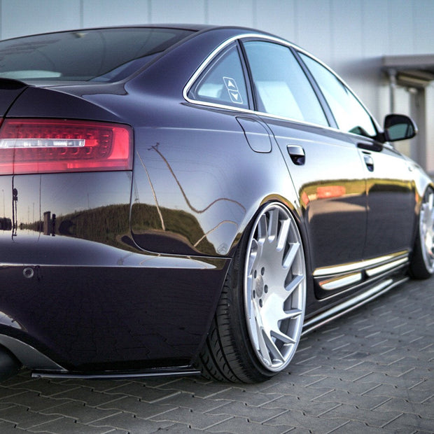 Bakre Sidosplitters för Audi A6 S-Line C6 / C6 Facelift Sedan / Avant