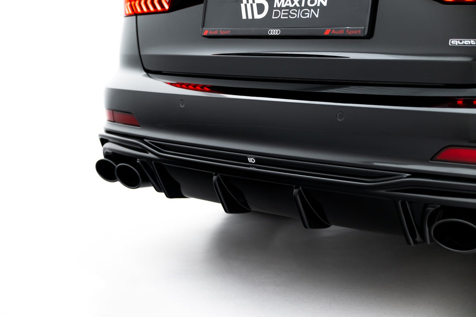 Rear Valance + Exhaust Ends Imitation för Audi A6 S-Line / S6 C8 / C8 Facelift