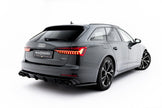Rear Valance + Exhaust Ends Imitation för Audi A6 Sedan / Avant C8 / C8 Facelift
