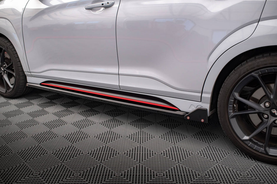 Sidokjolar Diffusers V.1 + Flaps för Hyundai Kona N Mk1