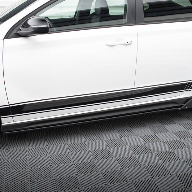 Sidokjolar Diffusers V.5 + Flaps för Hyundai I30 N / N-Line Hatchback / Fastback Mk3 / Mk3 Facelift
