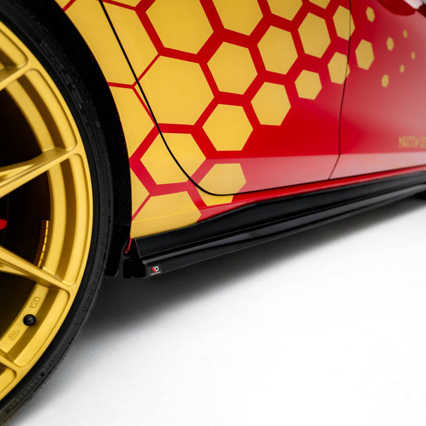 Sidokjolar Diffusers V.2 för Volkswagen Golf GTI Clubsport Mk8 Facelift
