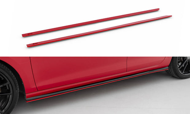 Sidokjolar Diffusers V.2 för Volkswagen Golf R / R-Line Mk7 Facelift