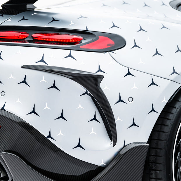 Prepreg Bakre Stötfångare Carbon Canards för Mercedes-AMG GT 63 / 55 / 63 S E Performance C192