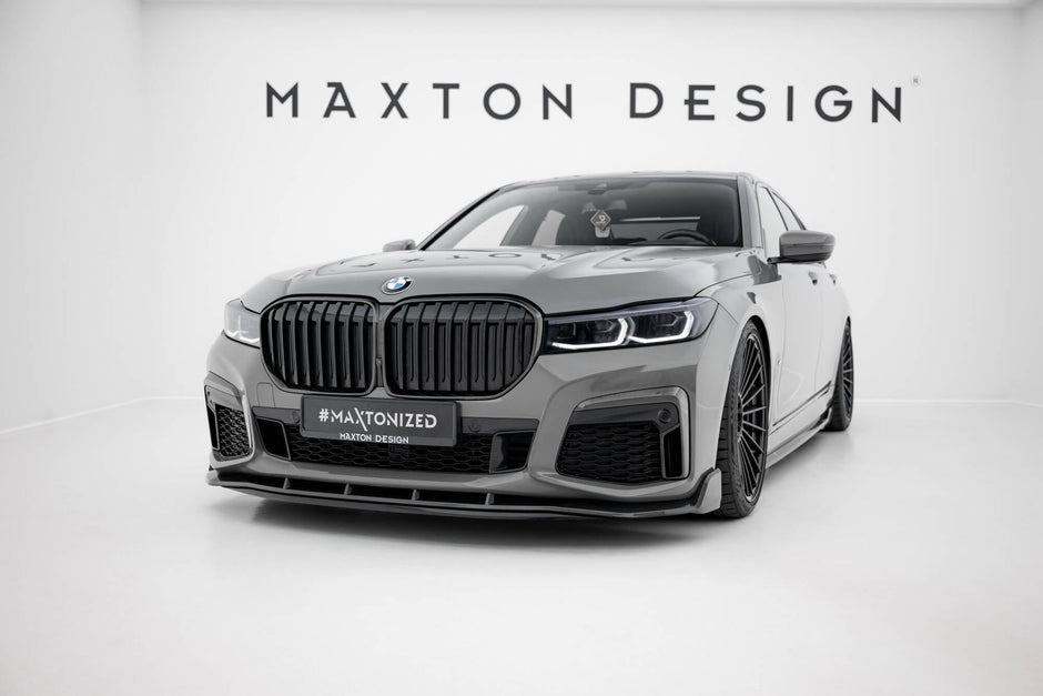 Prepreg Carbon Fiber Frontläpp + Abs Splitter för BMW 7 M-Pack G11 Facelift