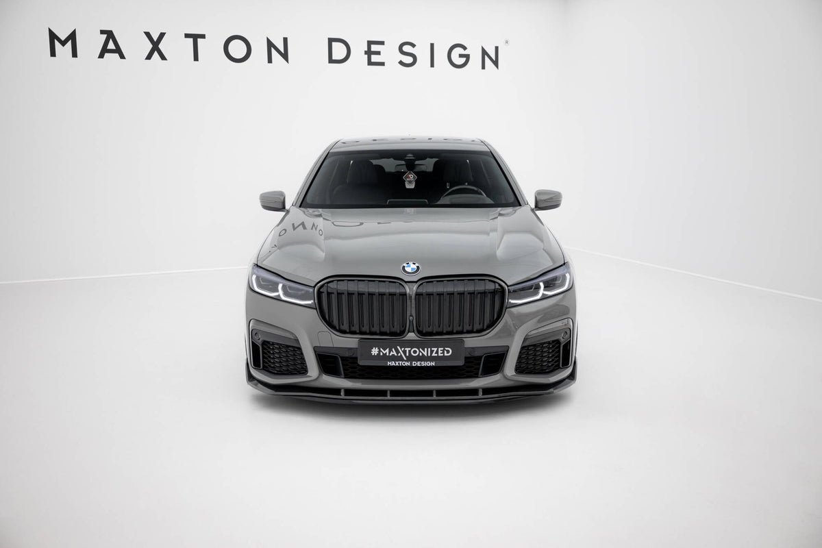 Prepreg Carbon Fiber Frontläpp + Abs Splitter för BMW 7 M-Pack G11 Facelift