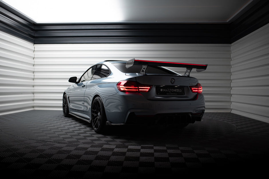 Kolfiberspoiler med inre fästen + LED för BMW 4 F32 / 4 F32 M-Pack Coupe