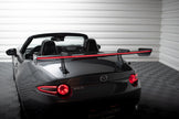 Kolfiberspoiler med övre swan-fäste + LED för Mazda MX-5 ND (Mk4)