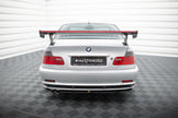 Kolfiberspoiler med yttre fästen + LED för BMW 3 Coupe E46
