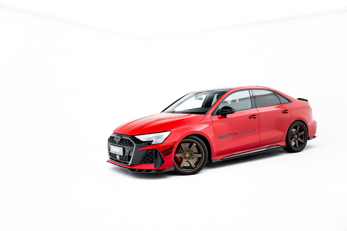 Set Of Prepreg Carbon Fiber Sidokjolar för Audi RS3 Sedan 8Y Facelift