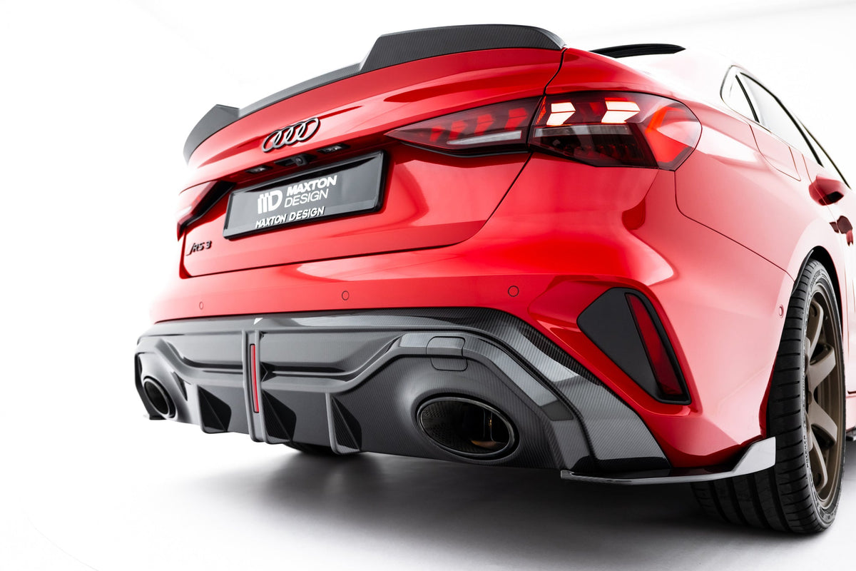 Set Of Prepreg Carbon Splitters för Audi RS3 Sedan 8Y Facelift