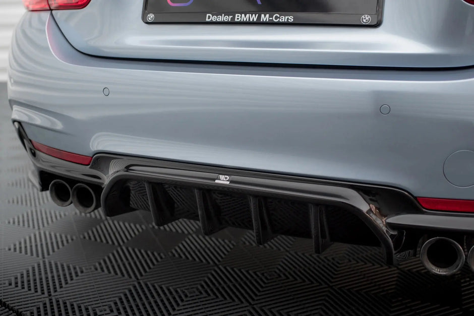 Maxton Design Diffusor V1 – BMW 4-Serie F32/F36 M-Sport (Dubbla utblås båda sidor) Maxton Design