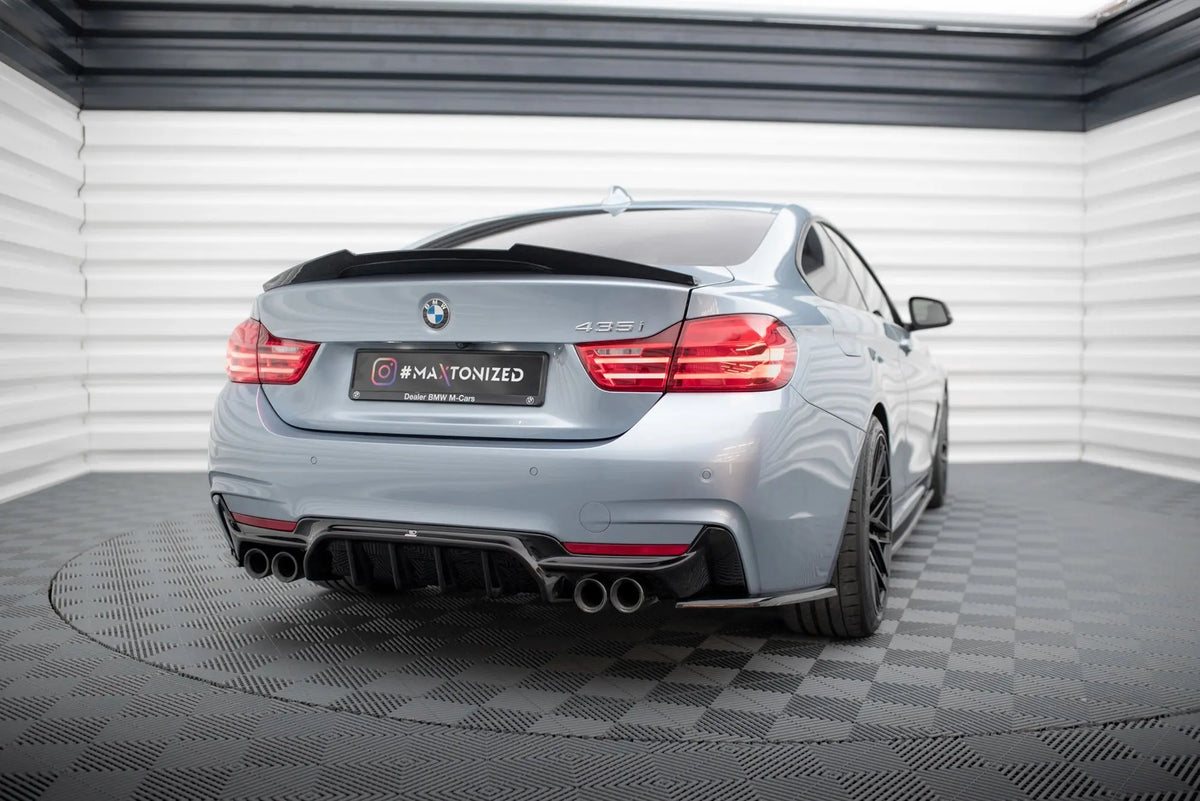 Maxton Design Diffusor V1 – BMW 4-Serie F32/F36 M-Sport (Dubbla utblås båda sidor) Maxton Design