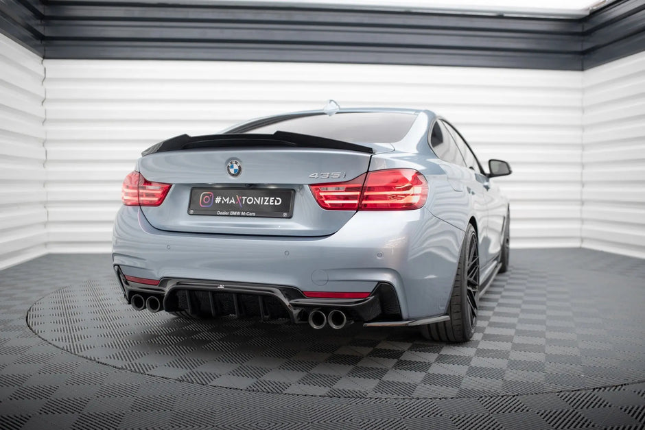 Maxton Design Diffusor V1 – BMW 4-Serie F32/F36 M-Sport (Dubbla utblås båda sidor) Maxton Design
