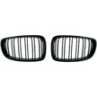 Blanksvart Sportgrill Dubbelribbad – BMW F20 F21 (2011-2015) Maxton Design