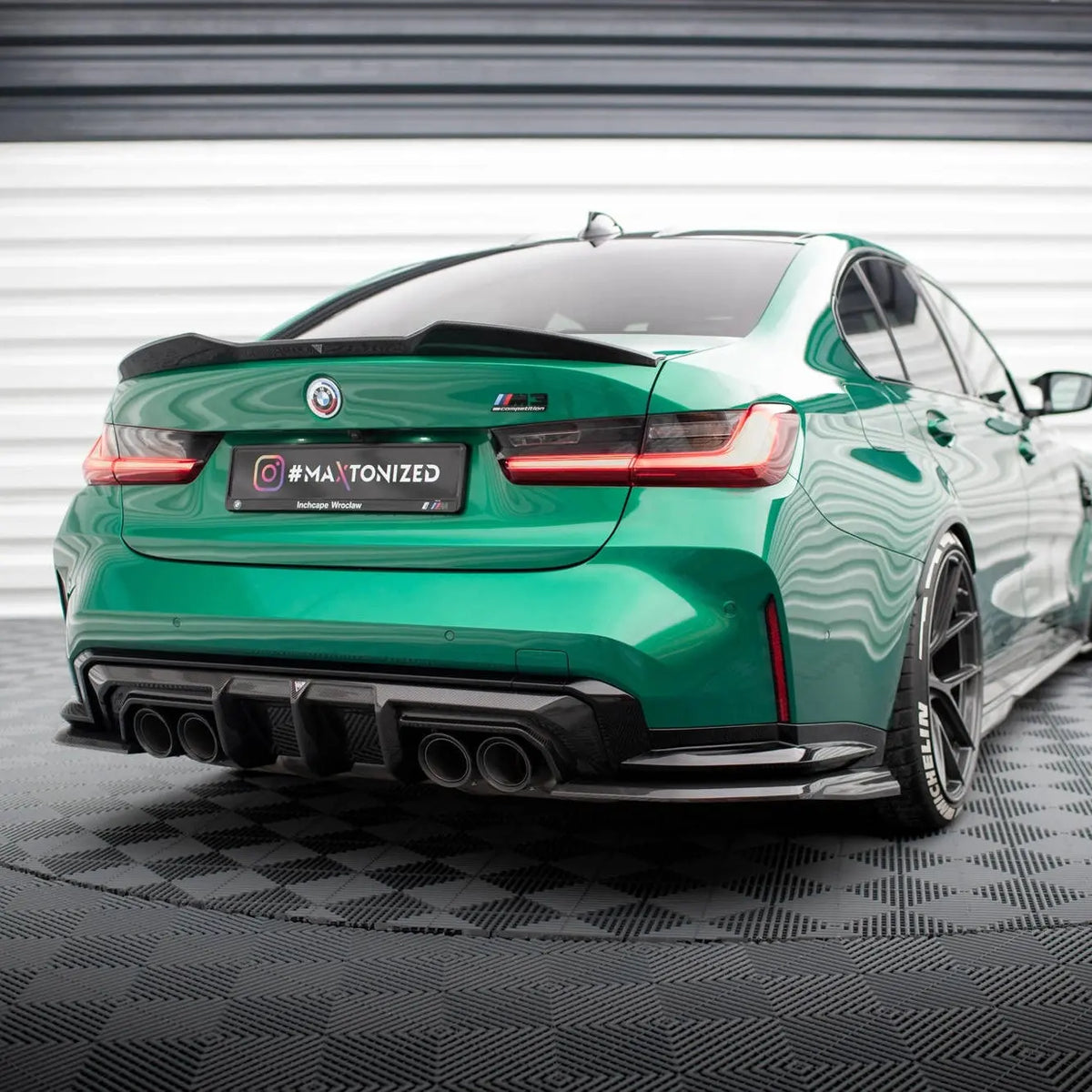 BMW M3 G80 2021+ Bakre kjolpaket V.1 Maxton Design Maxton Design