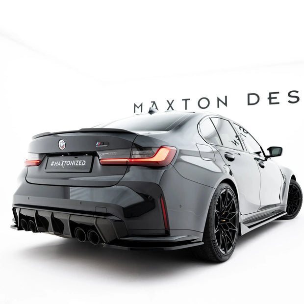 BMW M3 Sedan / Touring G80 / G81 2021- Bakre kjolpaket v3 Maxton Design Maxton Design