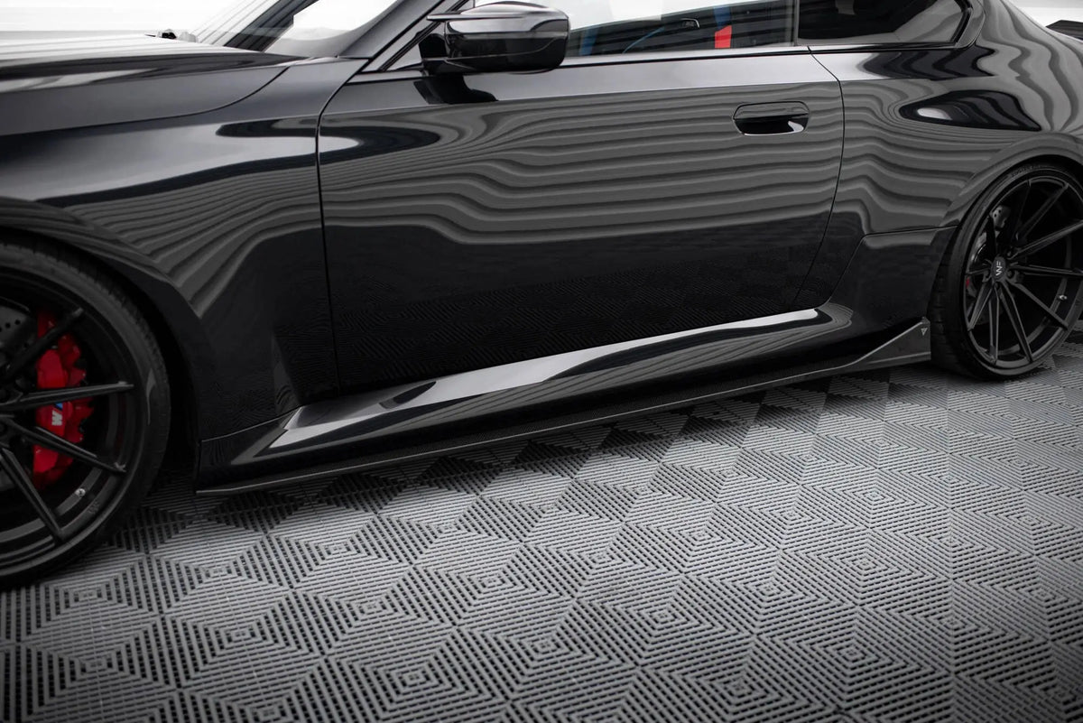 Maxton Design Kolfiber Sidokjolar Sidoextensions – BMW M2 G87 (2023+) Maxton Design