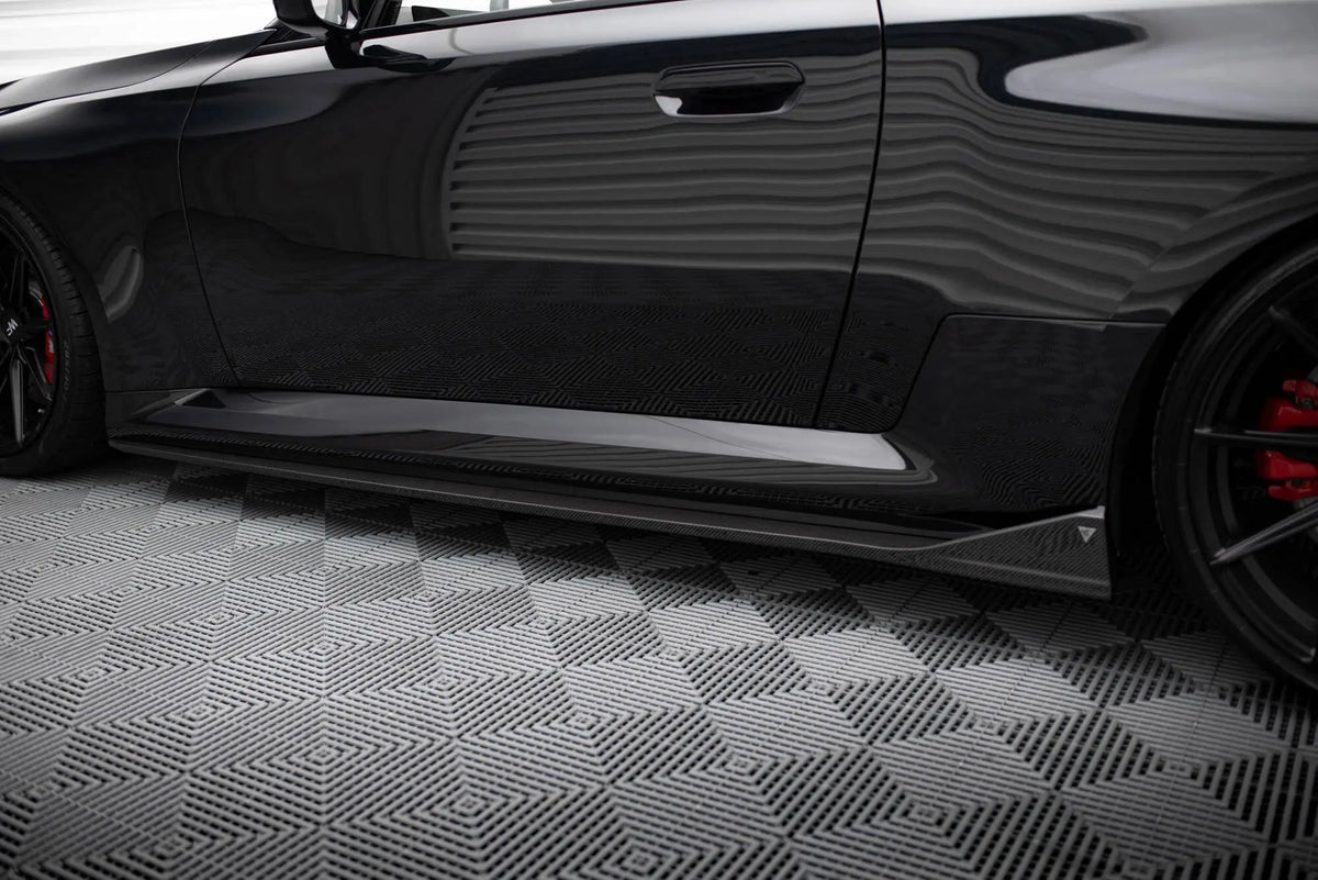 Maxton Design Kolfiber Sidokjolar Sidoextensions – BMW M2 G87 (2023+) Maxton Design