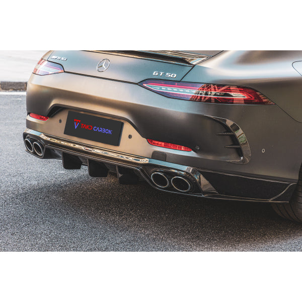 TAKD sidofenor till bakre stötfångaren i Dry Carbon för Mercedes-Benz AMG GT 2019–2023
