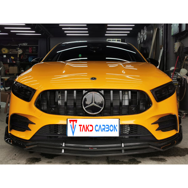 Aerokit i pre-preg Dry Carbon för Mercedes-Benz A35 AMG W177 Hatchback 2018–2023