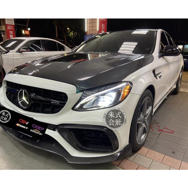 Frontläpp i carbon för Mercedes-Benz C-klass Coupé W205 C300/C43/C63