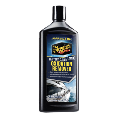 Meguiar's Oxidation Remover tar bort oxidation på gelcoat – bild 2