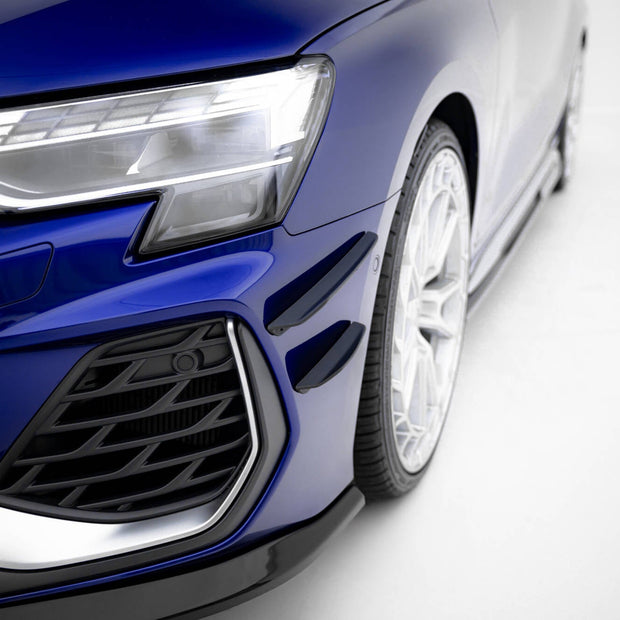 Främre Stötfångare Wings (Canards) för Audi A3 S-Line Sedan / S3 Sedan 8Y Facelift