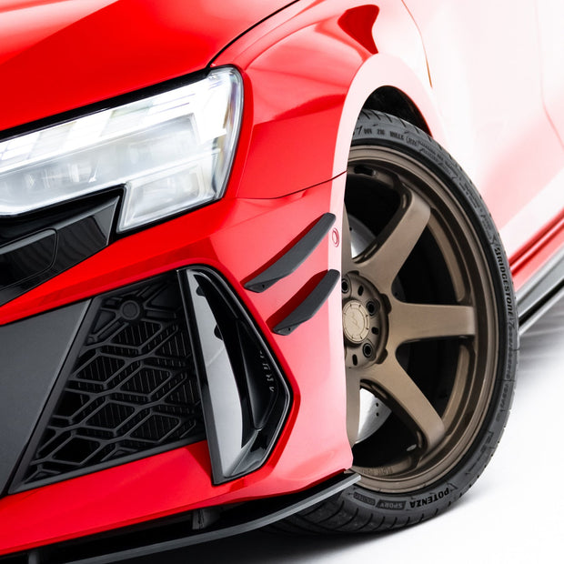 Främre Stötfångare Wings (Canards) för Audi RS3 Sedan 8Y Facelift