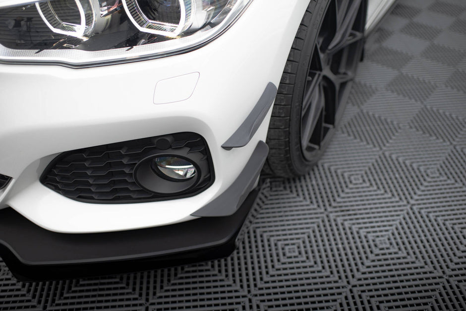 Främre Stötfångare Wings (Canards) för BMW 1 M-Pack / M140i F20 Facelift