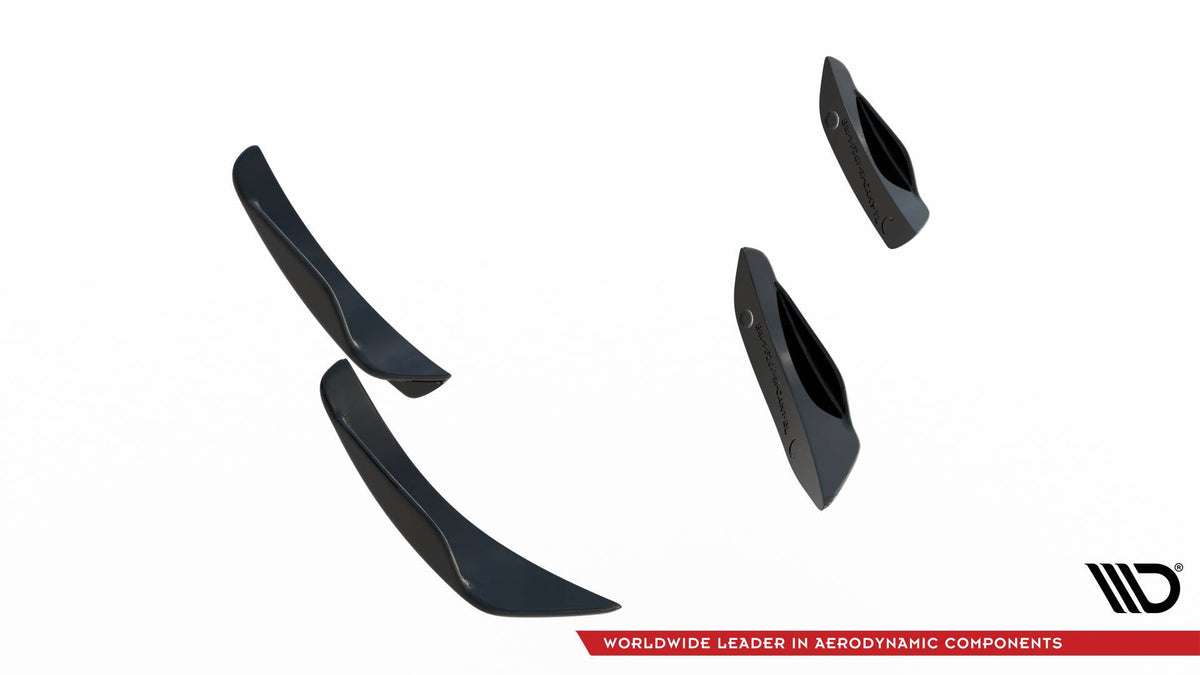 Främre Stötfångare Wings (Canards) för BMW 1 M-Pack / M140i F20 Facelift