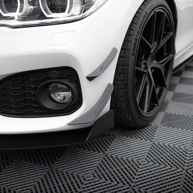 Främre Stötfångare Wings (Canards) för BMW 1 M-Pack / M140i F20 Facelift