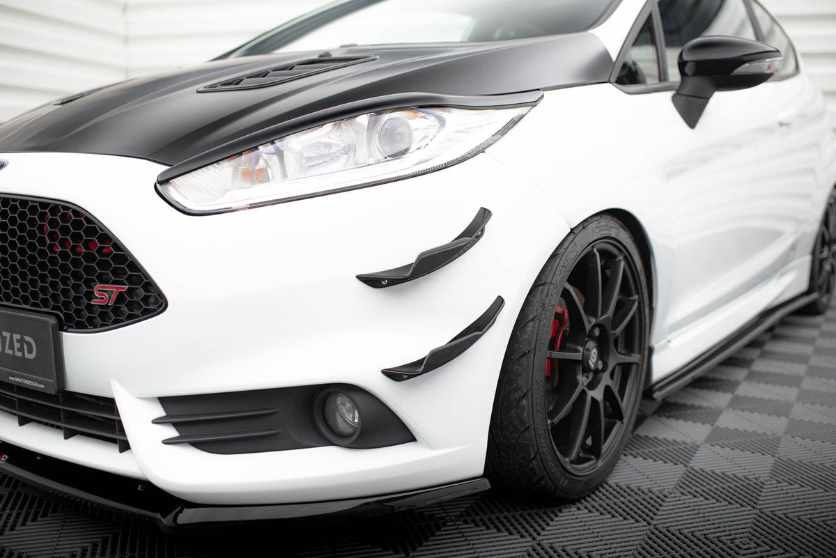 Främre Stötfångare Wings (Canards) för Ford Fiesta Mk7 ST Facelift