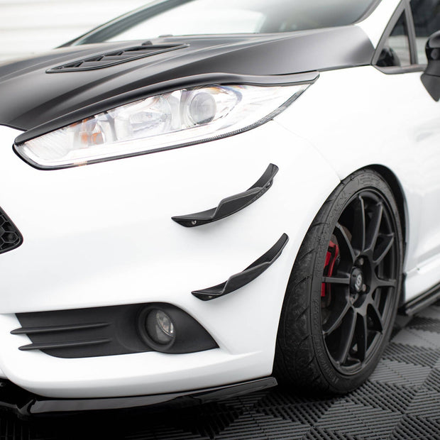 Främre Stötfångare Wings (Canards) för Ford Fiesta Mk7 ST Facelift
