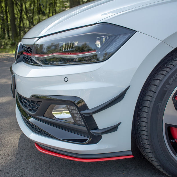 Främre Stötfångare Wings (Canards) för Volkswagen Polo GTI Mk6