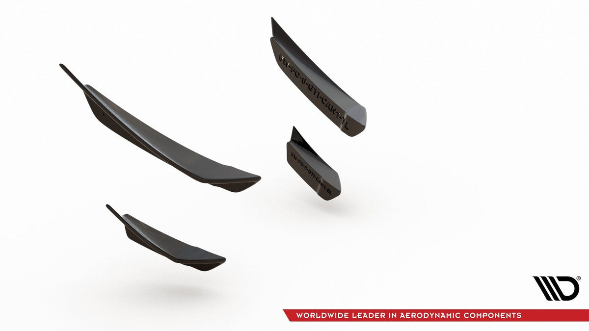 Främre Stötfångare Wings (Canards) för Volkswagen Polo GTI Mk6