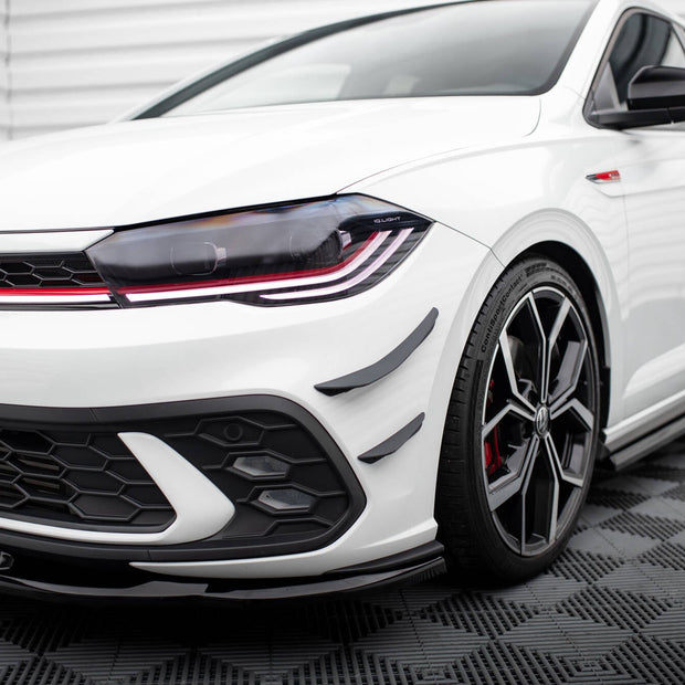 Främre Stötfångare Wings (Canards) för Volkswagen Polo GTI Mk6 Facelift