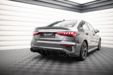 Rear Valance + Exhaust Ends Imitation för Audi A3 S-Line Sedan 8Y