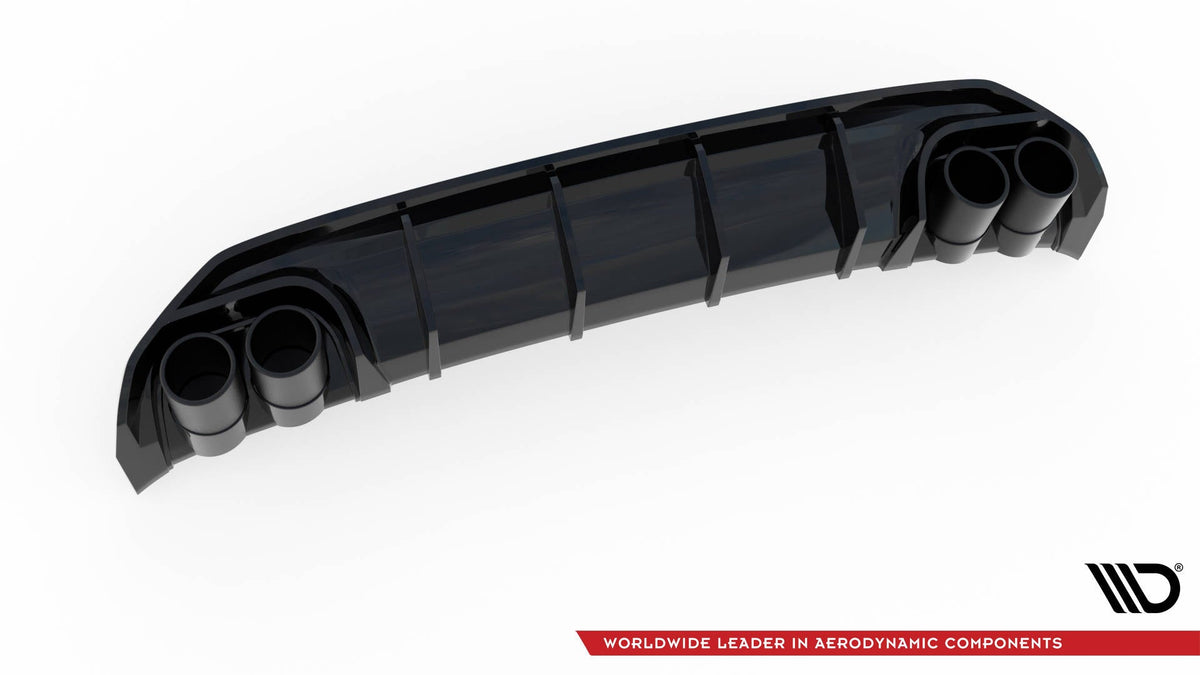 Rear Valance + Exhaust Ends Imitation för Audi A3 S-Line Sportback 8Y